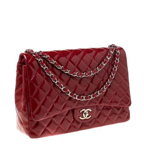 chanel classic red flap bag|Chanel classic flap bag vintage.